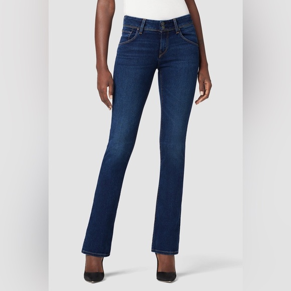 HUDSON Jeans Mid-Rise Beth Baby Bootcut Blue Denim Women Size 26 $205 MSRP NWT